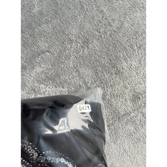 Bisou Bisou NWT Black Sheath Dress 14 Sheer Embroidered Sleeveless LBD - Picture 15 of 15